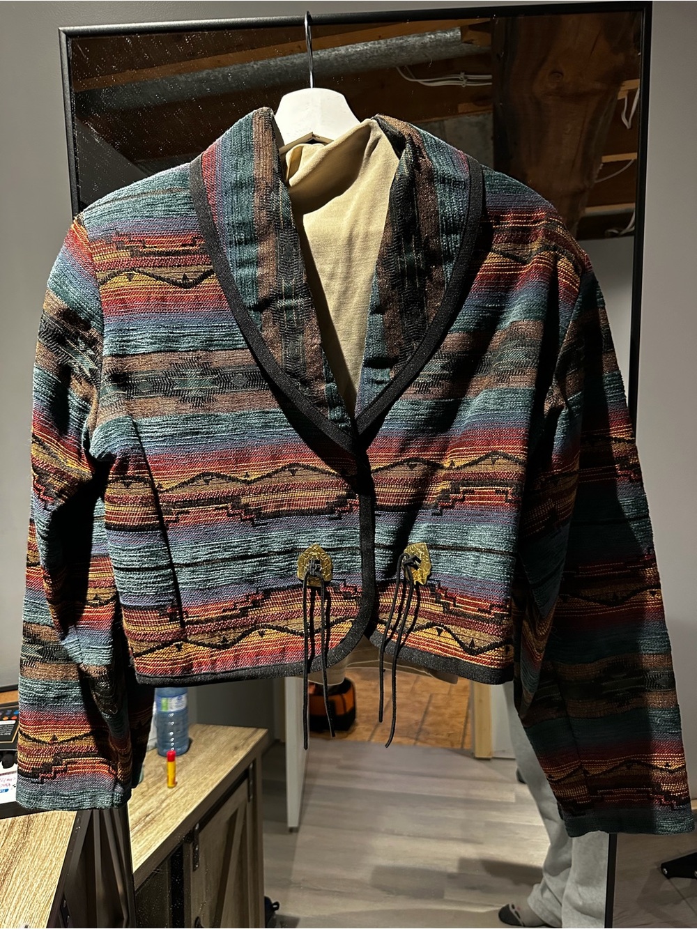 Women's Multicolor Southwestern Cropped Show Jacket